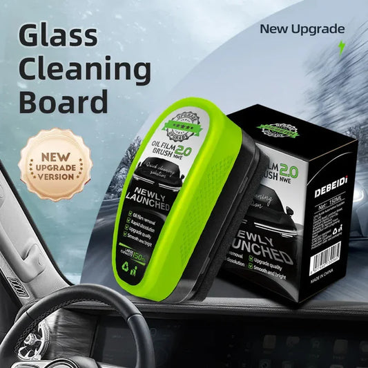 Instantly removes oil film, rain haze & windshield stains for crystal-clear driving visibility.