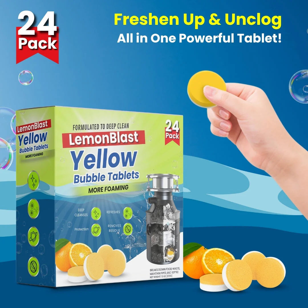 Yellow LemonBlast Bubble Tablets