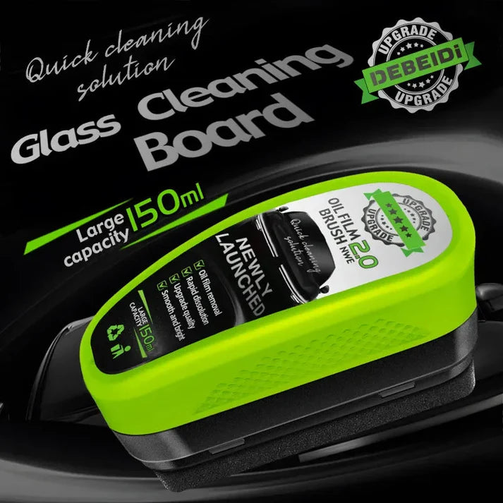 Instantly removes oil film, rain haze & windshield stains for crystal-clear driving visibility.