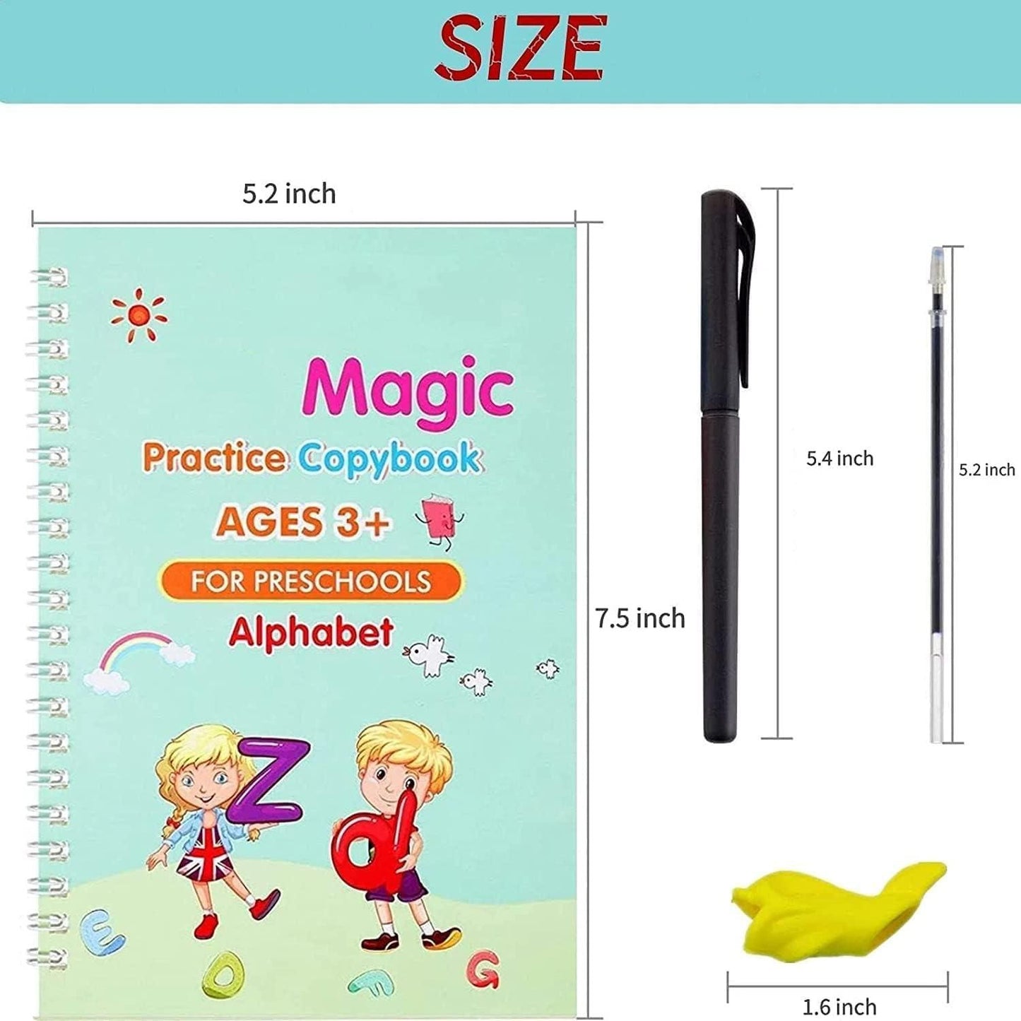 ✨ Little Genius™ Magic Writing Adventure Set (4 Books + Magic Pen)