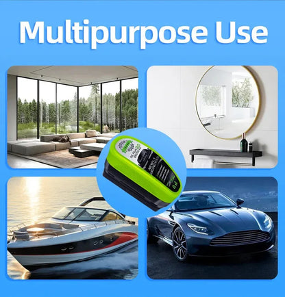 Instantly removes oil film, rain haze & windshield stains for crystal-clear driving visibility.