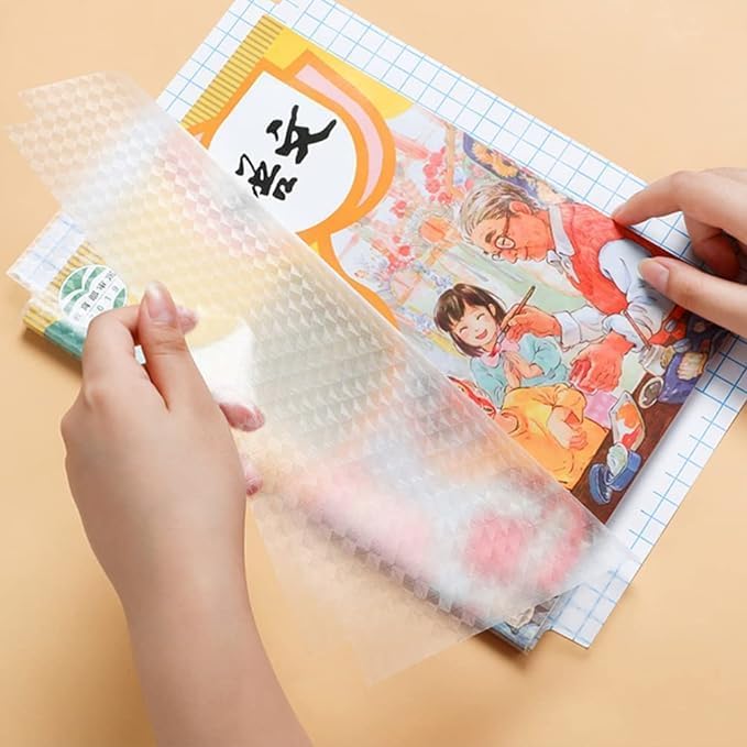Self-adhesive transparent protective book cover (Pack of 30)