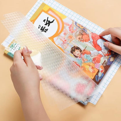 Self-adhesive transparent protective book cover (Pack of 30)