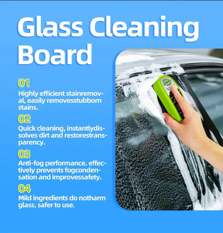 Instantly removes oil film, rain haze & windshield stains for crystal-clear driving visibility.