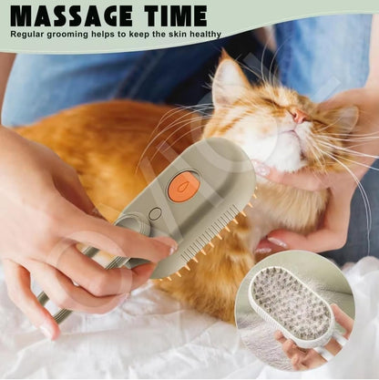 3-in-1 Pet Grooming Steam Comb – Effortless Hair Removal for Cats & Dogs 🐾✨