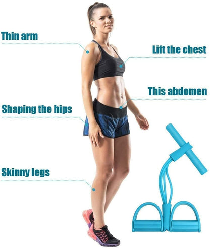 All-in-One Pedal Resistance Band Trainer
