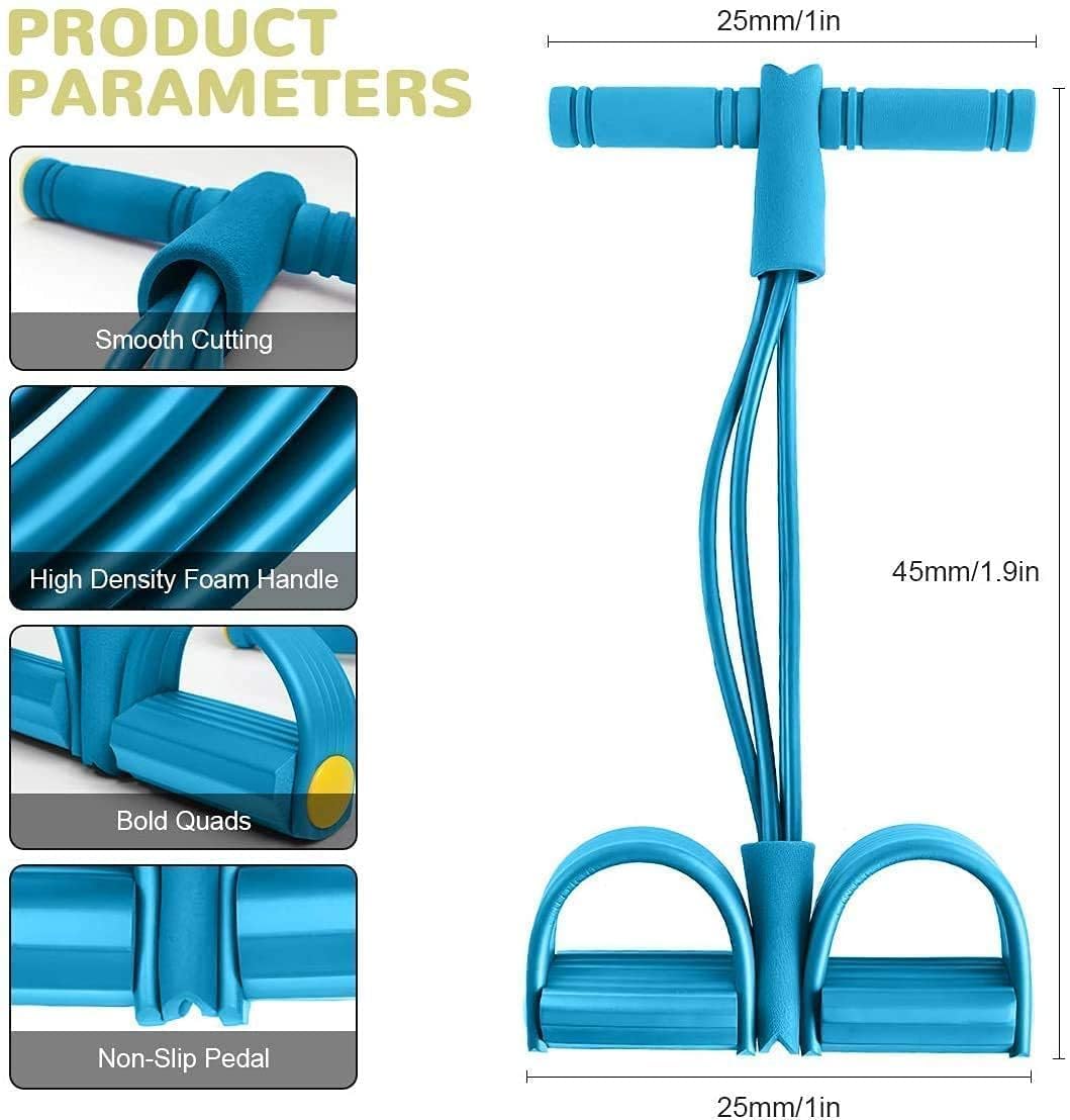 All-in-One Pedal Resistance Band Trainer