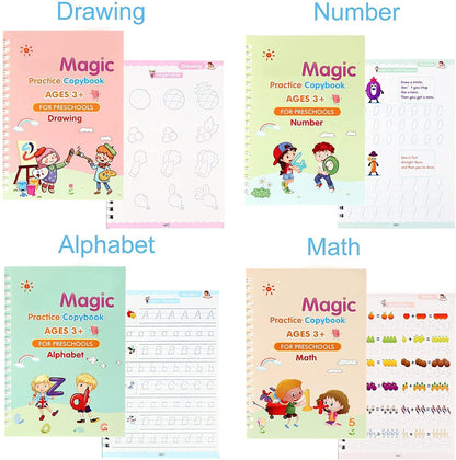 ✨ Little Genius™ Magic Writing Adventure Set (4 Books + Magic Pen)