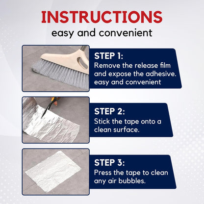 UltraSeal™ Waterproof Aluminum Repair Tape | Instantly Seals Roof, Pipe & Water Leaks