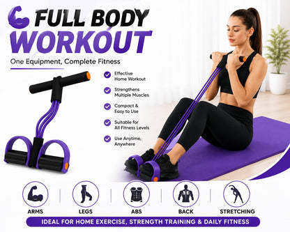 Transform Your Body at Home – 8 Tube Resistance Band Trainer