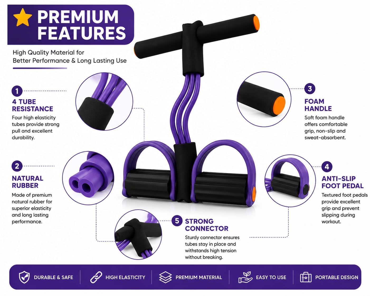 Transform Your Body at Home – 8 Tube Resistance Band Trainer