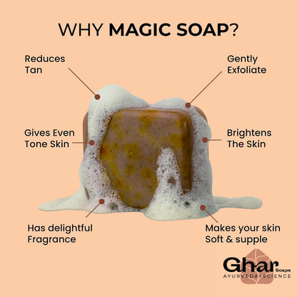 ✨ Magic Tan Removal Soap | Saffron & Sandalwood | Glowing Skin | Pack of 2