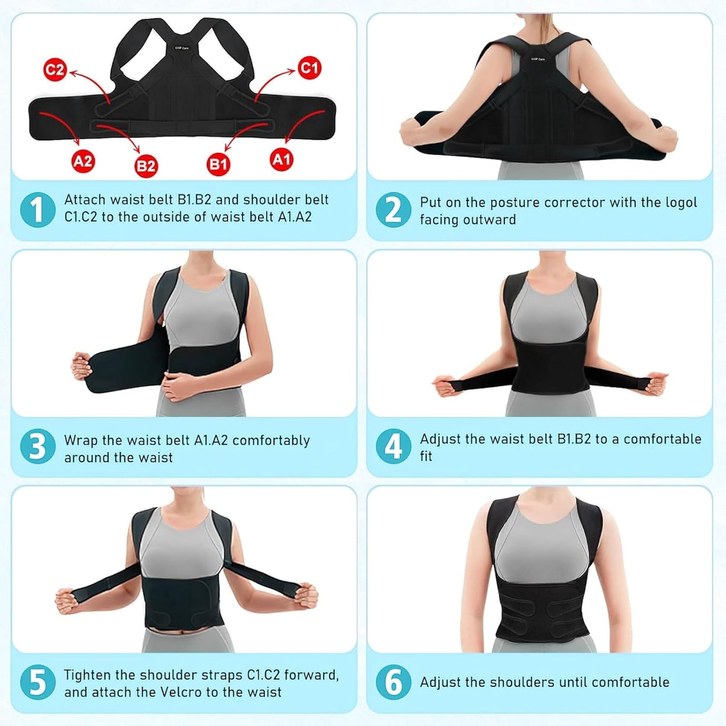 Unisex Posture Corrector Support Belt