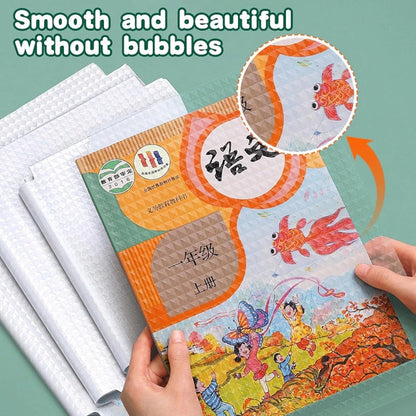 Self-adhesive transparent protective book cover (Pack of 30)