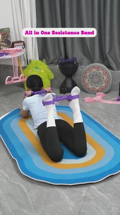 All-in-One Pedal Resistance Band Trainer